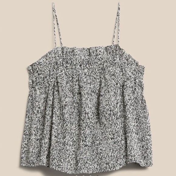 Banana Republic Pleated Camisole Top  size Large - Picture 1 of 8